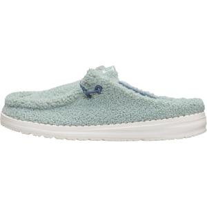 imageHEYDUDE Womens Wendy Sherpa SlipOn Mules  Lightweight Comfortable Shoes for Travel ampamp Casual WearIceberg Green