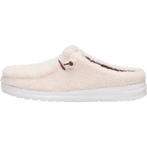 imageHEYDUDE Womens Wendy Sherpa SlipOn Mules  Lightweight Comfortable Shoes for Travel ampamp Casual WearWood Ash