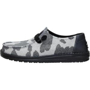 imageHEYDUDE Womens Wendy Sparkle Animal Print SlipOn Loafers  Lightweight Comfortable Walking Shoes for WomenCow