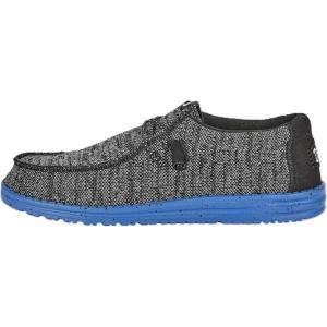 imageHey Dude Mens Wally Stretch Sox SlipOn Loafer ShoeBlackBlue