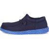 imageHEYDUDE Mens Wally Funk Warped Geo Little Big Kid SlipOnNavyBlue