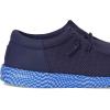 imageHEYDUDE Mens Wally Funk Warped Geo Little Big Kid SlipOnNavyBlue