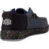 imageHey Dude Kids Wally Funk Splatter Little KidBig Kid  Shoes for Kids  Canvas Upper  Soft Cotton LiningBlack 1