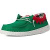 imageWally Holiday Elf Little KidBig Kid  Loafers for Kids  Canvas Upper  Cotton LiningGreenRed
