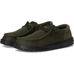 imageHEYDUDE Kids Wally Funk Nu Splatter SlipOnOlive