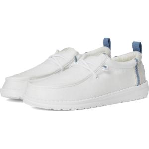 imageHEYDUDE Boys Wally Summer Linen Little KidBig KidWhiteStone Grey