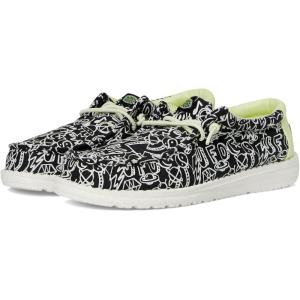 imageHEYDUDE Mens Wally Space Glow Little KidBig KidBlackWhite