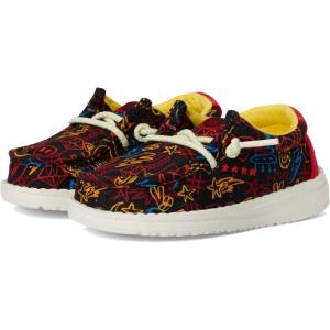 imageHEYDUDE Mens Wally Space Glow ToddlerBlackRed