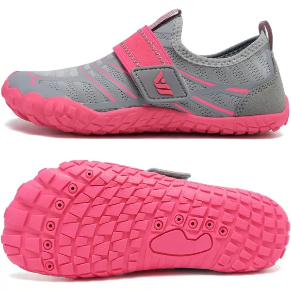 CIOR Boys ampamp Girls Water Shoes Sports Aqua Athletic Sneakers Lightweight Sport ShoesToddlerLittle KidBig Kid01greypink