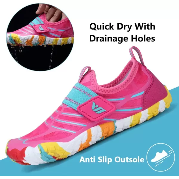 CIOR Boys ampamp Girls Water Shoes Sports Aqua Athletic Sneakers Lightweight Sport ShoesToddlerLittle KidBig Kid01mpinkaqa