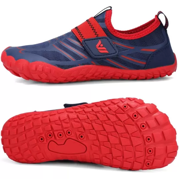 CIOR Boys ampamp Girls Water Shoes Sports Aqua Athletic Sneakers Lightweight Sport ShoesToddlerLittle KidBig Kid01rednavy