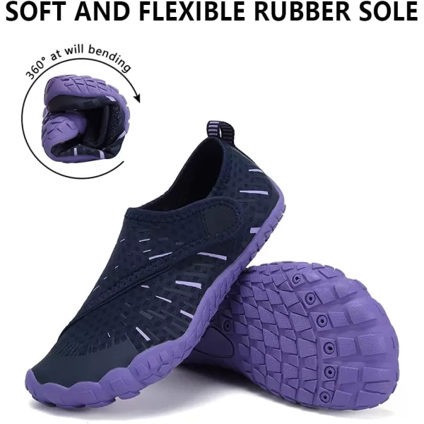 CIOR Boys ampamp Girls Water Shoes Sports Aqua Athletic Sneakers Lightweight Sport ShoesToddlerLittle KidBig Kid11purple