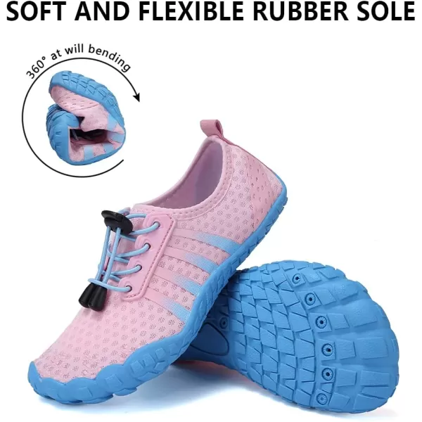 CIOR Boys ampamp Girls Water Shoes Sports Aqua Athletic Sneakers Lightweight Sport ShoesToddlerLittle KidBig Kid14bluepink