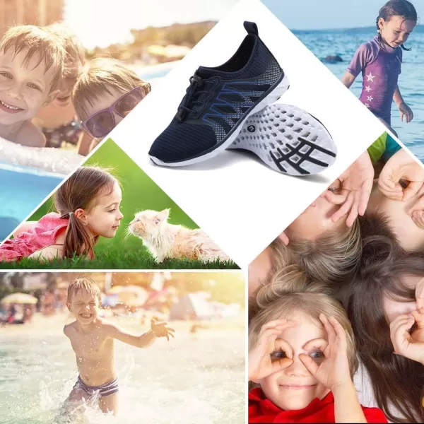 CIOR Kids Water Shoes Boys ampamp Girls Sports Aqua Athletic Sneakers Lightweight Sport ShoesLittle KidBig Kid5navy