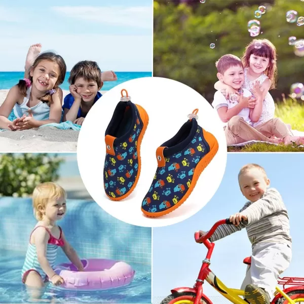 CIOR Toddler Kid Water Shoes Aqua Shoe Swimming Pool Beach Sports Athletic Shoes for Girls and BoysU120STHSXClassiccrab22