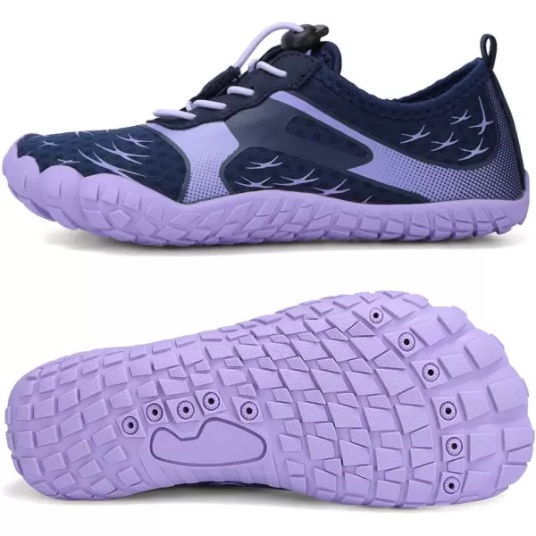 CIOR Kids Boys amp Girls Water Shoes Sports Aqua Athletic Sneakers Lightweight Sport Fast Dry ShoesToddlerLittle KidBig Kid13navypurple