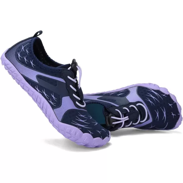 CIOR Kids Boys amp Girls Water Shoes Sports Aqua Athletic Sneakers Lightweight Sport Fast Dry ShoesToddlerLittle KidBig Kid13navypurple