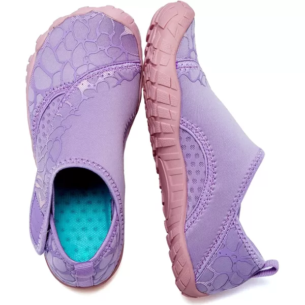 CIOR Kids Boys amp Girls Water Shoes Sports Aqua Athletic Sneakers Lightweight Sport Fast Dry ShoesToddlerLittle KidBig Kid549purplepink