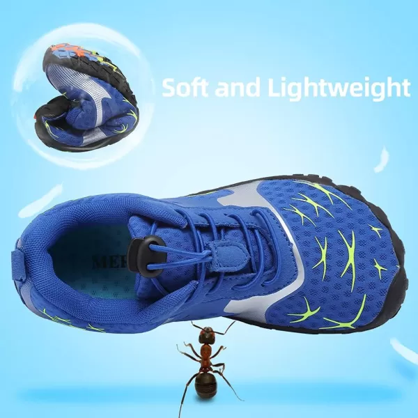 CIOR Kids Sneakers Boys Girls Lightweight Sport Shoes for Running Walking Water ShoesBluesilver