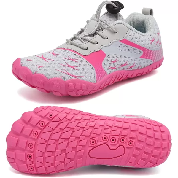 CIOR Kids Sneakers Boys Girls Lightweight Sport Shoes for Running Walking Water ShoesGraypink