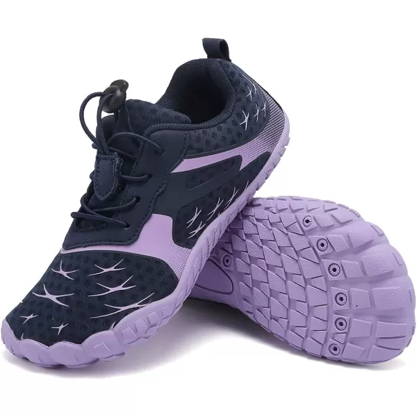 CIOR Kids Sneakers Boys Girls Lightweight Sport Shoes for Running Walking Water ShoesNavypurple