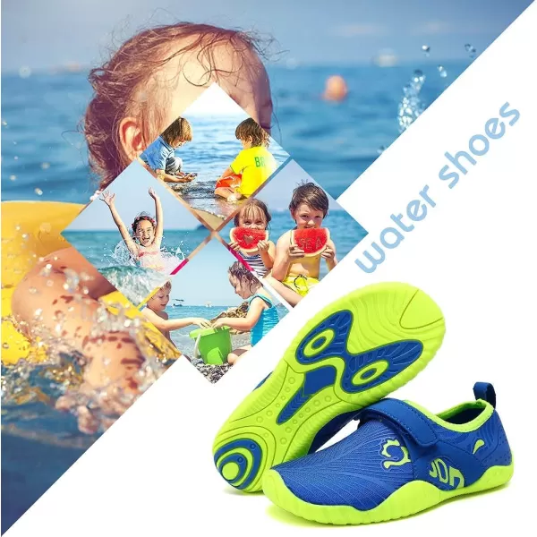 CIOR Kids Toddler Water Shoes Lightweight Boys and Girls Aqua Beach Sneakers ToddlerLittle KidBig Kid07dkblue