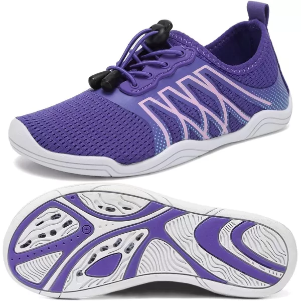 CIOR Kids Water Shoes Boys amp Girls Lightweight Sport Shoes Aqua Athletic ToddlerLittle KidBig Kid4purple