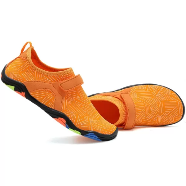 CIOR Kids Water Shoes Boys amp Girls Lightweight Sport Shoes Aqua Athletic ToddlerLittle KidBig KidOrange