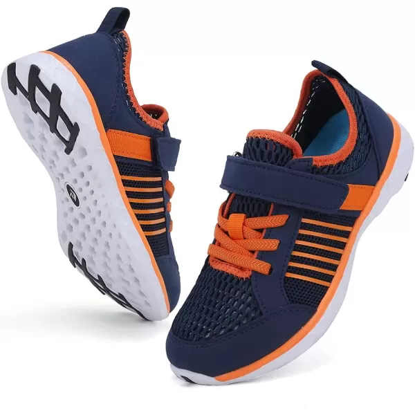 CIOR Kids Water Shoes Boys amp Girls Sports Aqua Athletic Sneakers Lightweight Sport ShoesLittle KidBig KidNavyorange