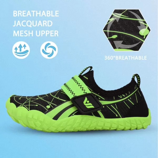 CIOR Water Shoes for Kids Boy amp Girls Water Shoes Quick Drying Sports Aqua Athletic Sneakers Lightweight Sport Shoes2grass Green