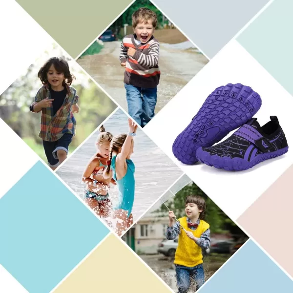 CIOR Water Shoes for Kids Boy amp Girls Water Shoes Quick Drying Sports Aqua Athletic Sneakers Lightweight Sport Shoes2purple