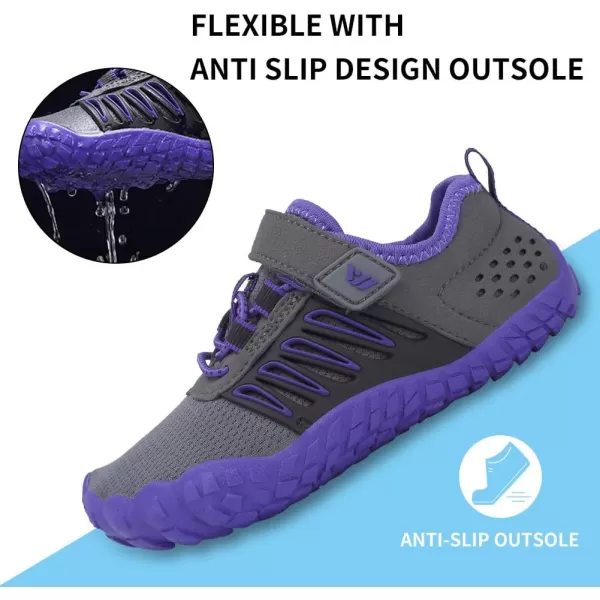 CIOR Water Shoes for Kids Boy amp Girls Water Shoes Quick Drying Sports Aqua Athletic Sneakers Lightweight Sport Shoes3purple