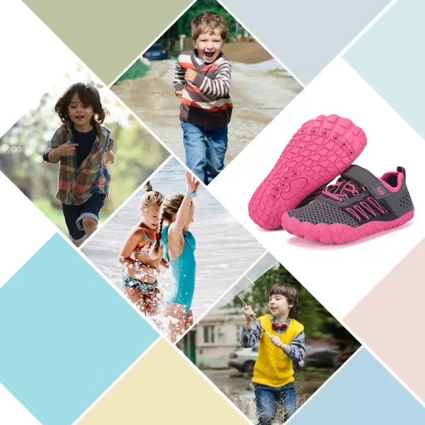 CIOR Water Shoes for Kids Boy amp Girls Water Shoes Quick Drying Sports Aqua Athletic Sneakers Lightweight Sport Shoes3rose