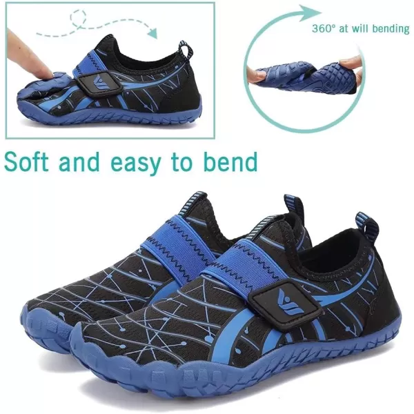 CIOR Water Shoes for Kids Boy amp Girls Water Shoes Quick Drying Sports Aqua Athletic Sneakers Lightweight Sport ShoesNavy