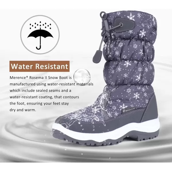 CIOR Womens Snow Boots Winter II WaterResistant Fur Lined Frosty Warm AntiSlip BootDgray2