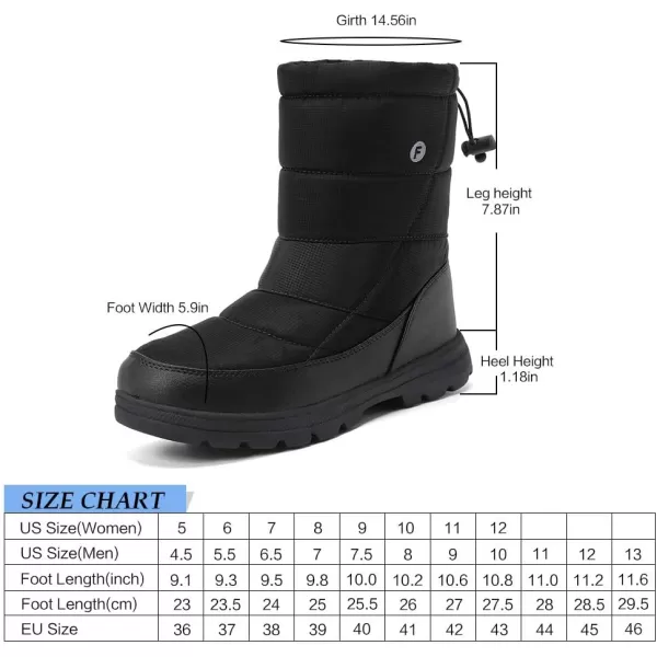 Men and Womens Waterproof Snow Boot Drawstring Cold WeatherMen and Womens Waterproof Snow Boot Drawstring Cold Weather