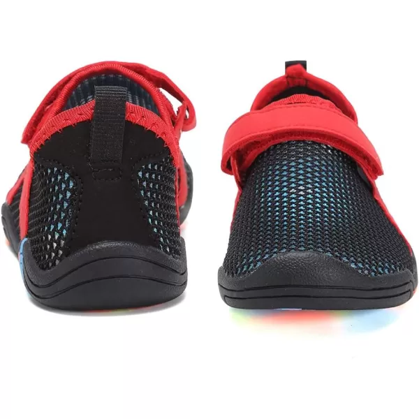 CIOR Boys amp Girls Water Shoes Sports Aqua Athletic Sneakers Lightweight Sport ShoesToddlerLittle KidBig Kid6blkred