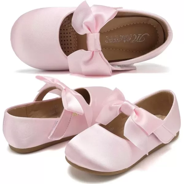 CIOR Toddler Girls Ballet Flats Shoes Ballerina Bowknot Jane Mary Princess Dress Shoes for Wedding Party SchoolSpink