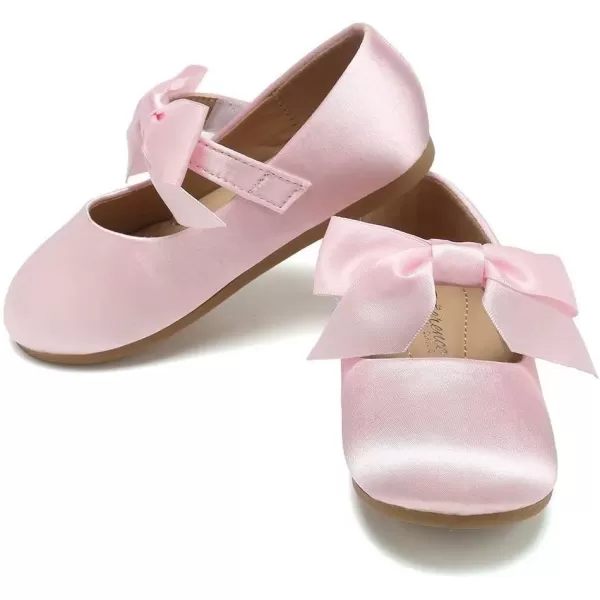 CIOR Toddler Girls Ballet Flats Shoes Ballerina Bowknot Jane Mary Princess Dress Shoes for Wedding Party SchoolSpink