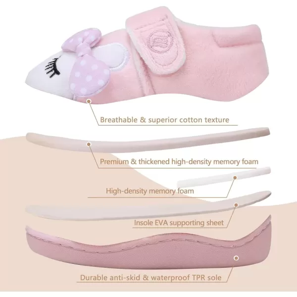 CIOR Toddler Slippers Boys Girls Socks Lightweight Comfort Slip on Kids Indoor Warm Home Shoes220rabbit