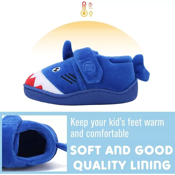 CIOR Toddler Slippers Boys Girls Socks Lightweight Comfort Slip on Kids Indoor Warm Home Shoes220shark