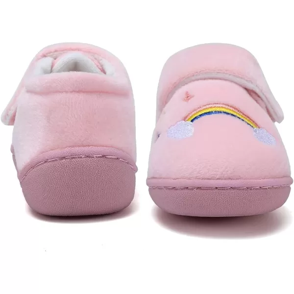 CIOR Toddler Slippers Boys Girls Socks Lightweight Comfort Slip on Kids Indoor Warm Home Shoes220unicorn