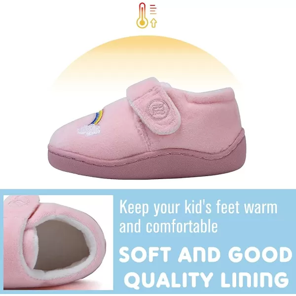 CIOR Toddler Slippers Boys Girls Socks Lightweight Comfort Slip on Kids Indoor Warm Home Shoes220unicorn