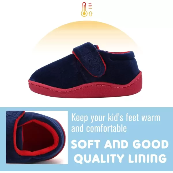 CIOR Toddler Slippers Boys Girls Socks Lightweight Comfort Slip on Kids Indoor Warm Home Shoes222navy