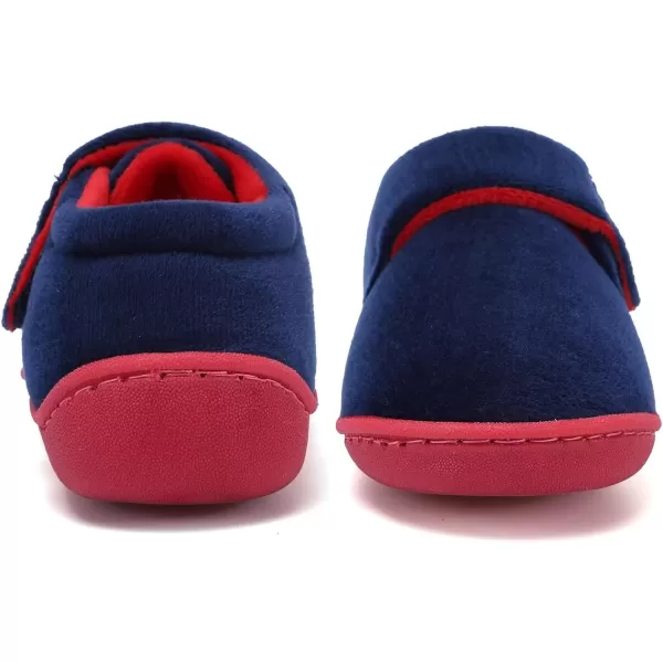 CIOR Toddler Slippers Boys Girls Socks Lightweight Comfort Slip on Kids Indoor Warm Home Shoes222navy