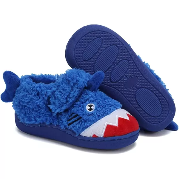 CIOR Toddler Slippers Boys Girls Socks Lightweight Comfort Slip on Kids Indoor Warm Home Shoes489shark