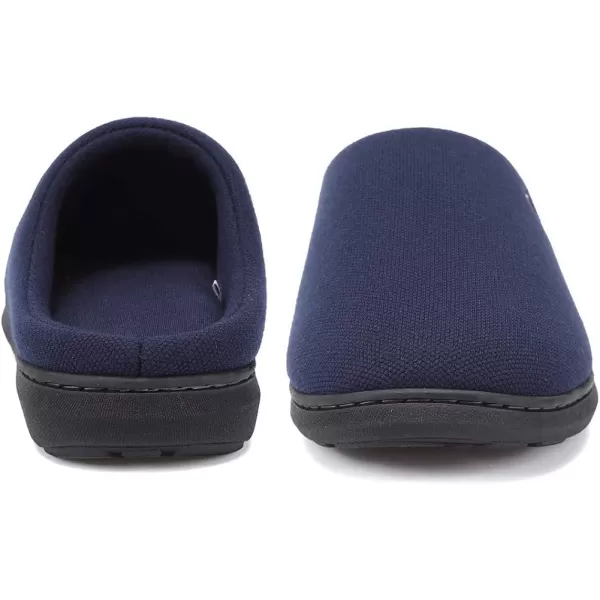 CIOR Unisex Mens Womens Memory Foam Slippers Comfort Cottonblend Closed Toe House Shoes Indoor ScuffBlueremovablememory Foam Insole