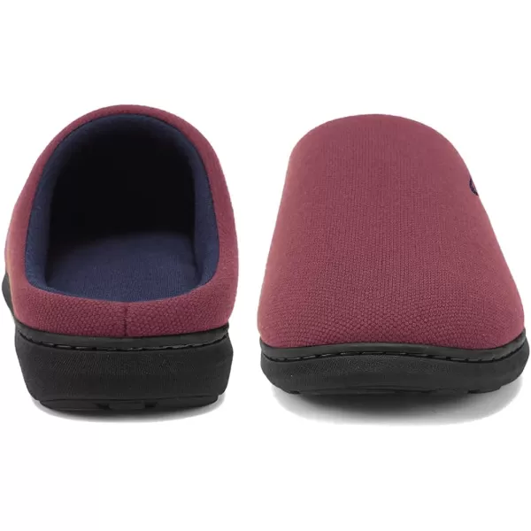 CIOR Unisex Mens Womens Memory Foam Slippers Comfort Cottonblend Closed Toe House Shoes Indoor ScuffCanberryremovablememory Foam Insole