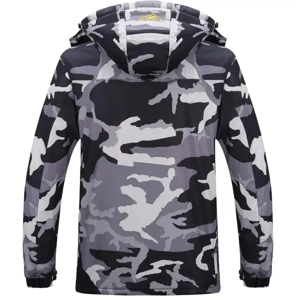 CIOR Womens Mountain Waterproof Ski Jacket Windproof Rain JacketBlack Camo