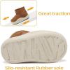 imageCIOR Baby Toddler Snow Boots Winter Warm Infant bootie AntiSlip Kids Newborn First walker Outdoor Shoes for Girls Boys